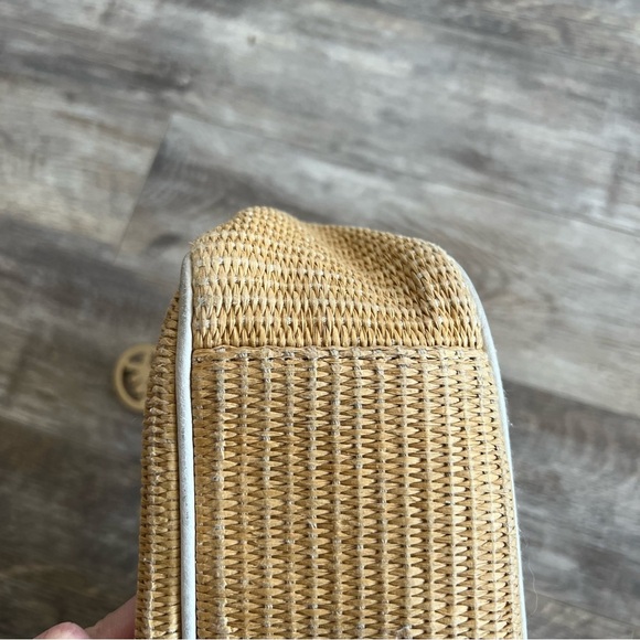Michael Kors Straw Raffia Shoulder Bag with Gold Handles - Picture 15 of 16